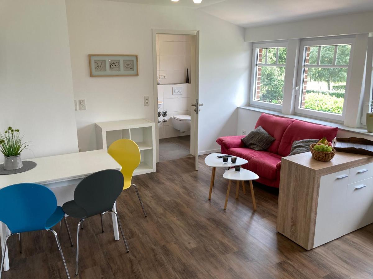 Ferienwohnung Heeser Birkenhof - Urlaub Auf Dem Bauernhof Mit Blick Ins Gruene Weeze Kültér fotó