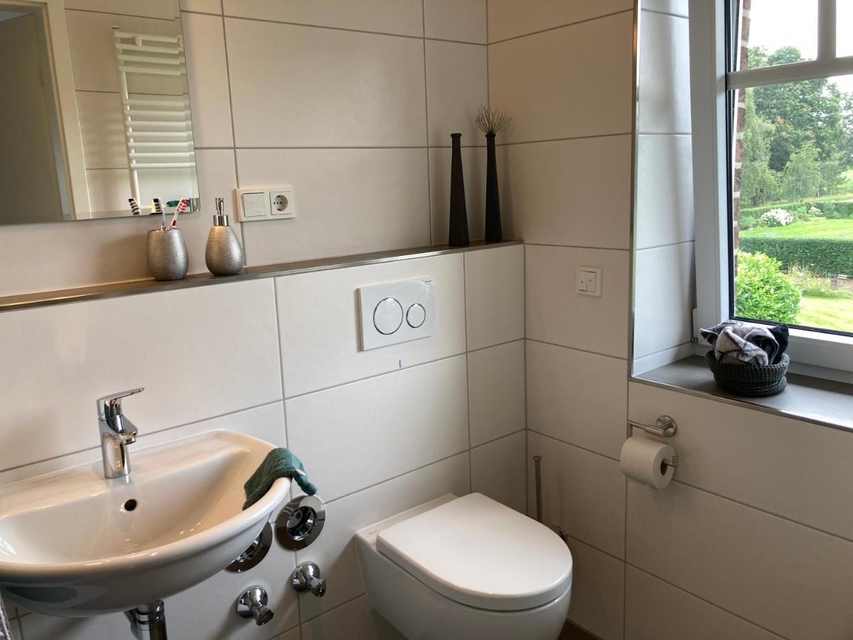 Ferienwohnung Heeser Birkenhof - Urlaub Auf Dem Bauernhof Mit Blick Ins Gruene Weeze Kültér fotó